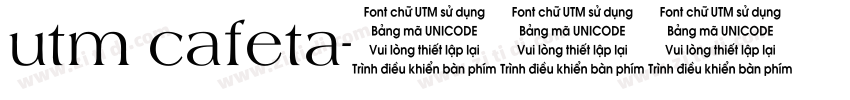 utm cafeta字体转换